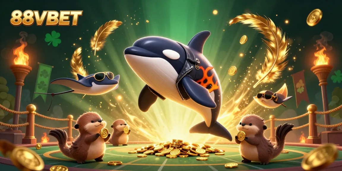 Win big with 88VBET in this vibrant online casino scene featuring engaging sea creatures!