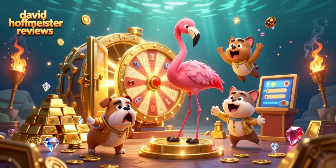 Spin to win with david hoffmeister reviews in a vibrant casino scene filled with gold, gems, and excitement.