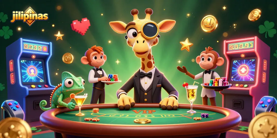 Experience the thrilling jilipinas gaming scene with vibrant characters and lively casino elements.