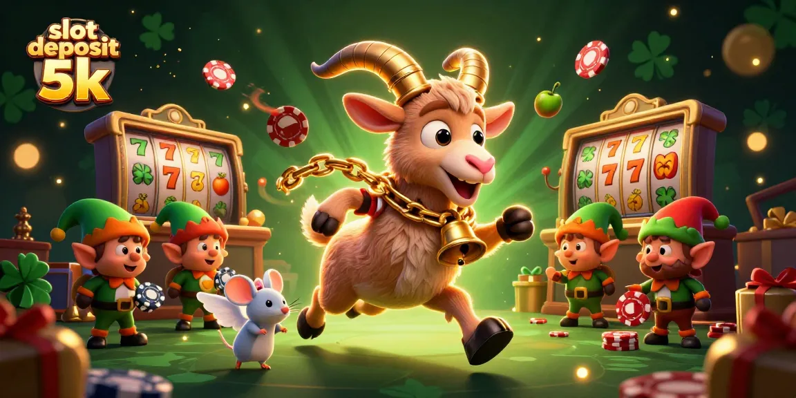Engage with thrilling games at slot deposit 5k with colorful slot reels and playful characters.