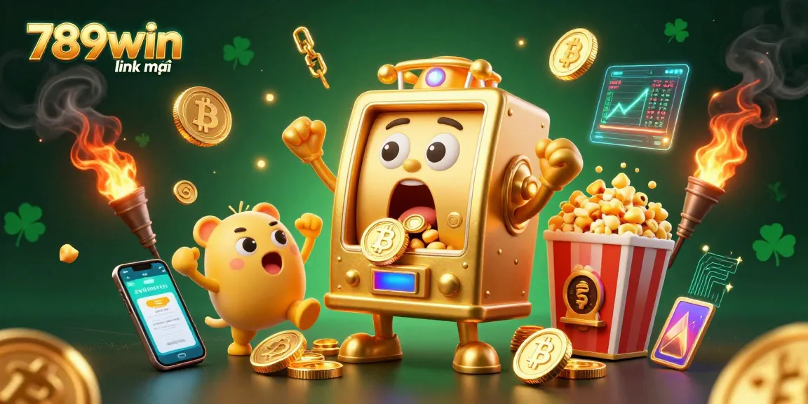 Spin the reels with excitement at 789win link mới, showcasing a thrilling jackpot moment with vibrant casino elements.