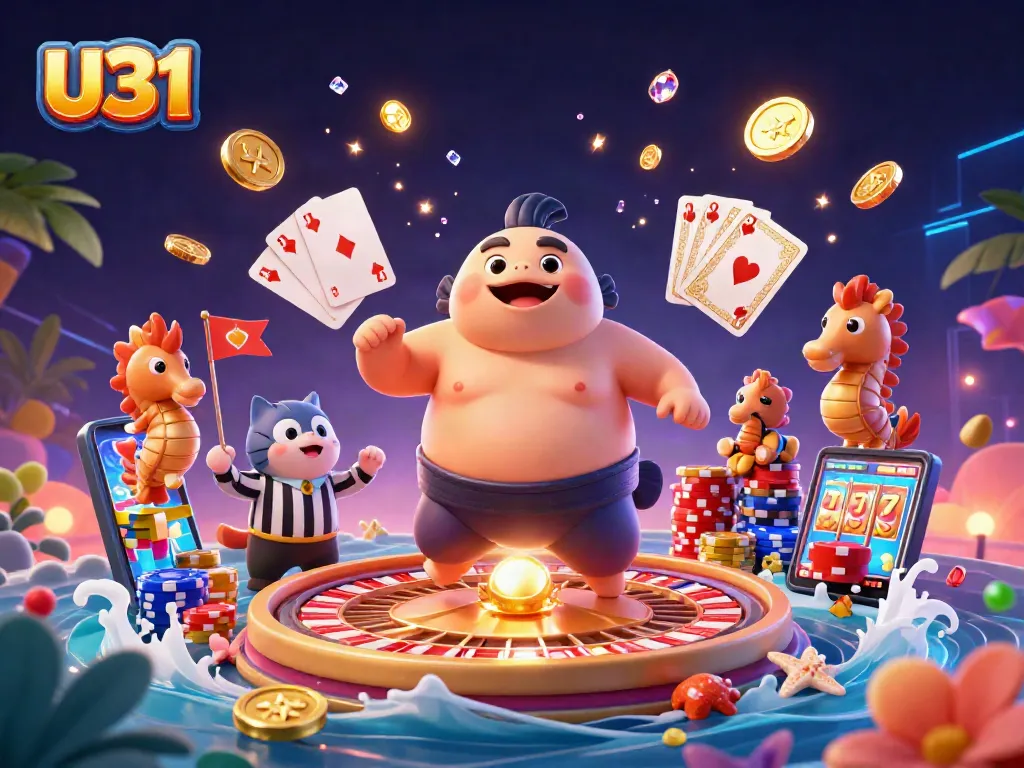 Experience the thrilling action at U31 online casino with vibrant cartoon elements and dynamic gameplay.