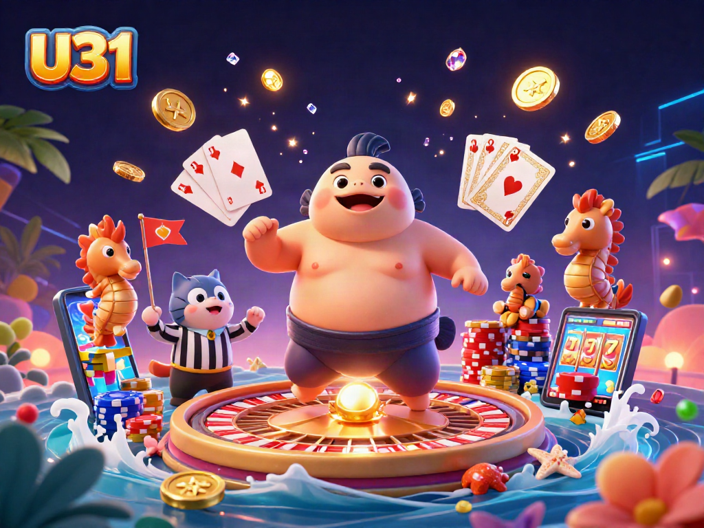 Experience the thrilling action at U31 online casino with vibrant cartoon elements and dynamic gameplay.