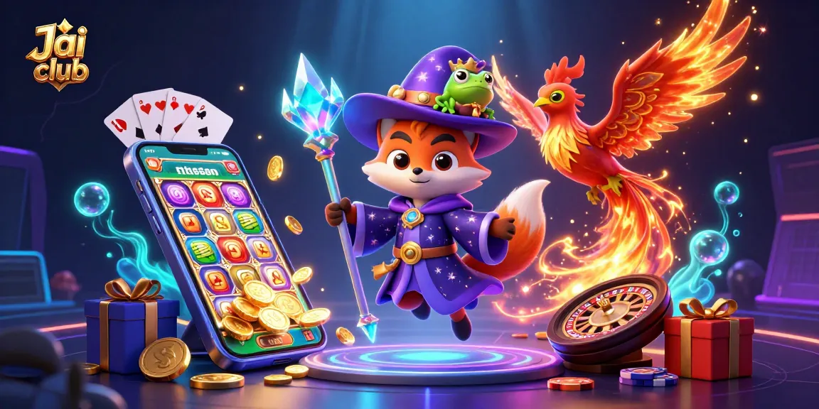 Experience thrilling gameplay on Jai club with a mystical wizard fox and magical companions.