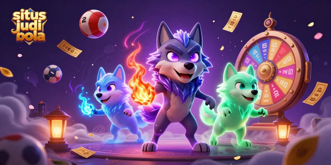 Engage with situs judi bola through thrilling sports betting as vibrant action elements animate the scene.