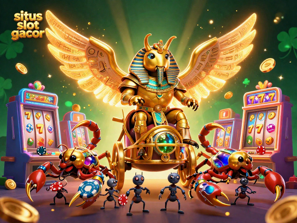 Experience the excitement of situs slot gacor with dynamic 3D casino characters and vibrant gaming elements.