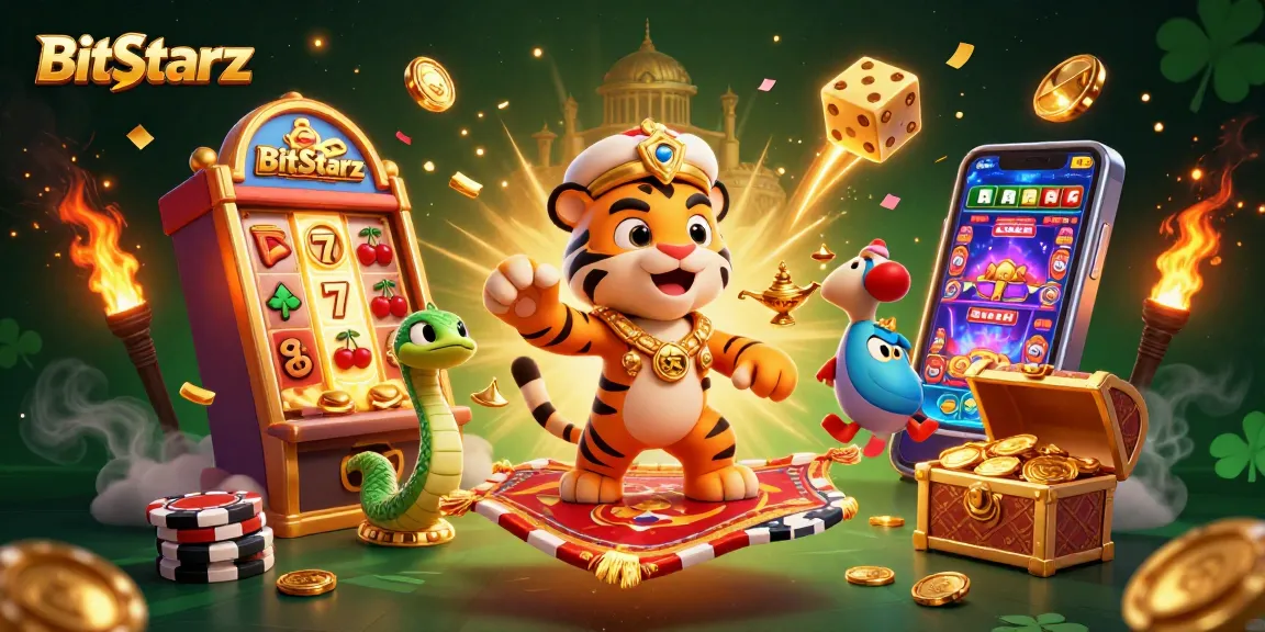 Spin winning reels at BitStarz casino with a magical Arabian Nights scene featuring vibrant slot machine action.