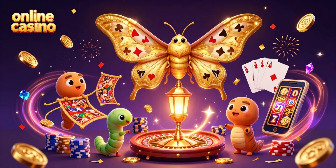 Experience the thrill of the online casino with vibrant 3D casino elements and characters.