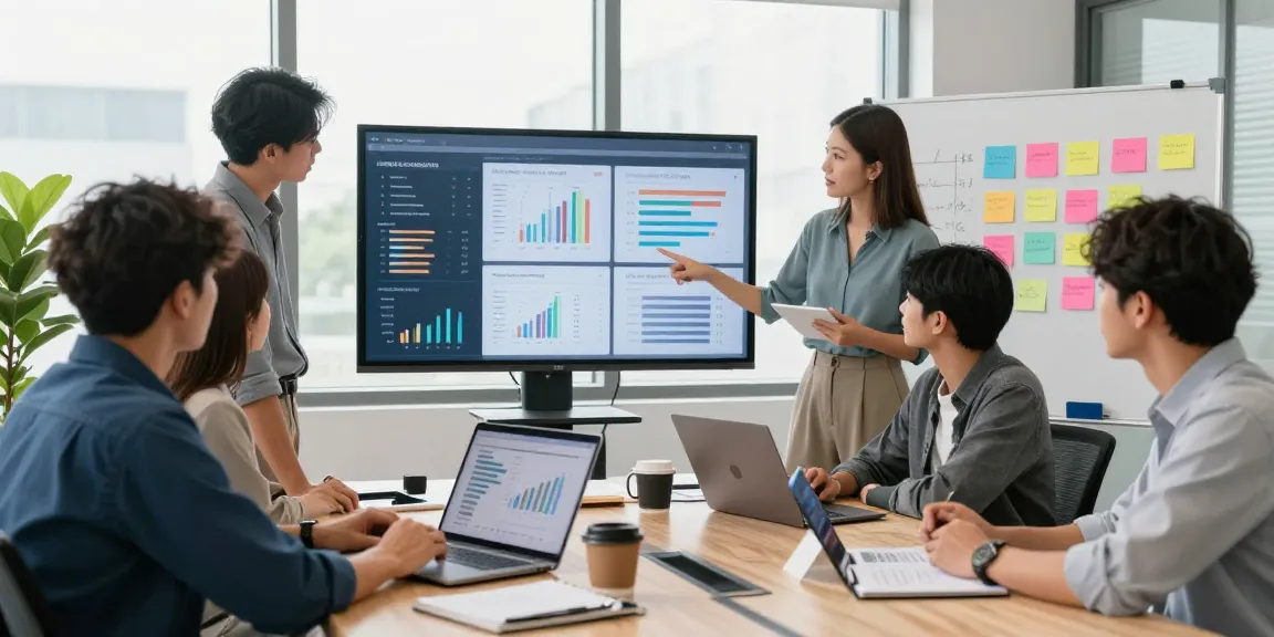 Effective digital marketing teamwork with seanbowieforaz in a modern office setting.