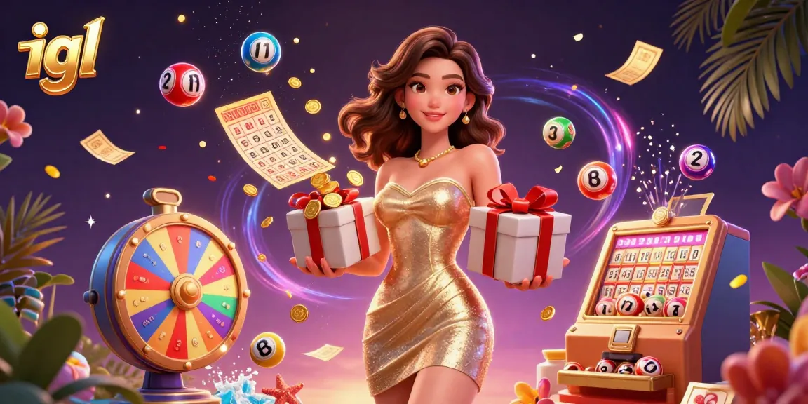 Experience thrilling gameplay with igl as golden coins spill from a festive gift box
