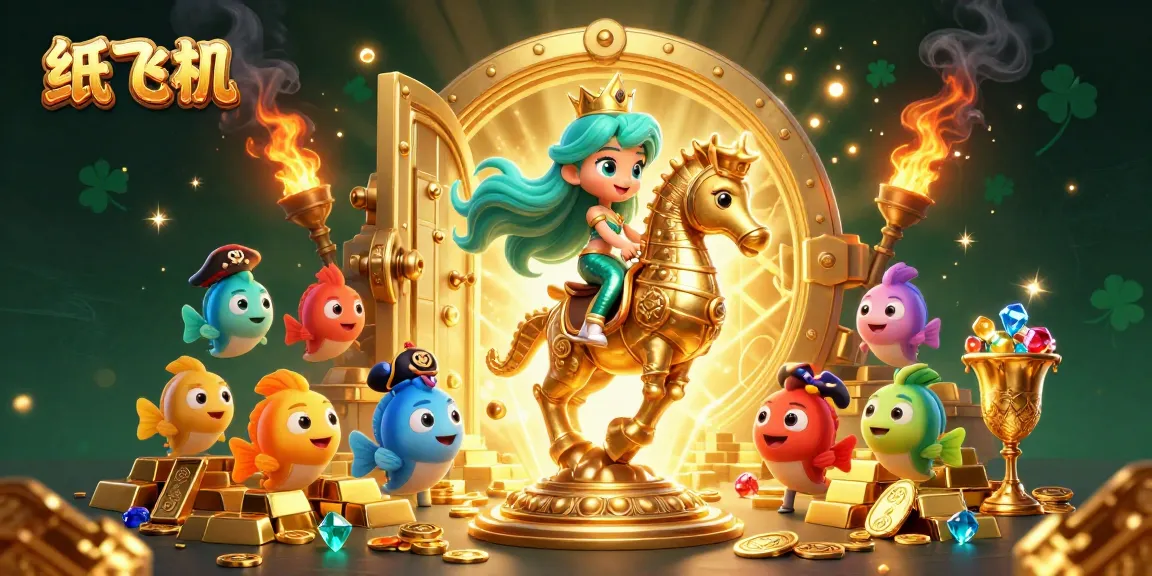 Experience winning strategies with 纸飞机 in this vibrant casino illustration featuring a magical underwater scene.