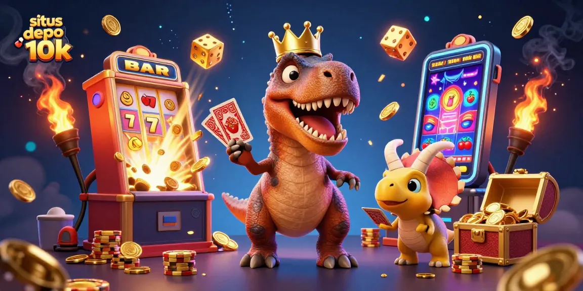 Experience the thrill of situs depo 10k slot gaming with colorful characters and exciting elements.