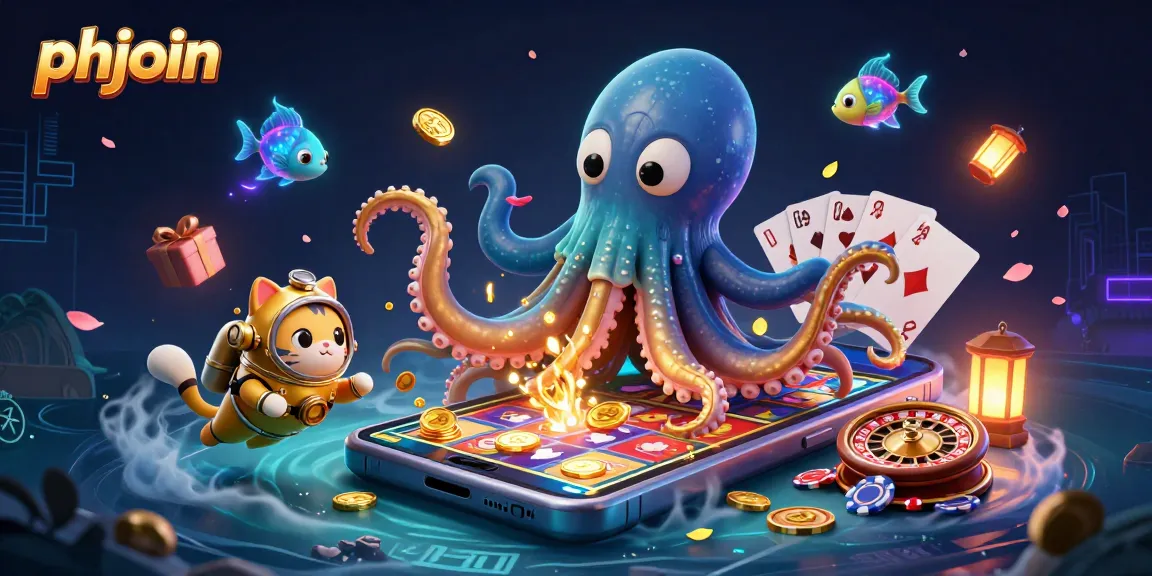 Experience thrilling gaming with phjoin's colossal kraken, diving cat, and vibrant slot games in 3D!