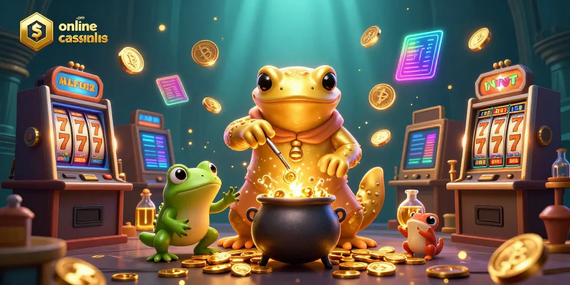 Experience the excitement of safe online casinos Australia with a vibrant 3D alchemist scene.