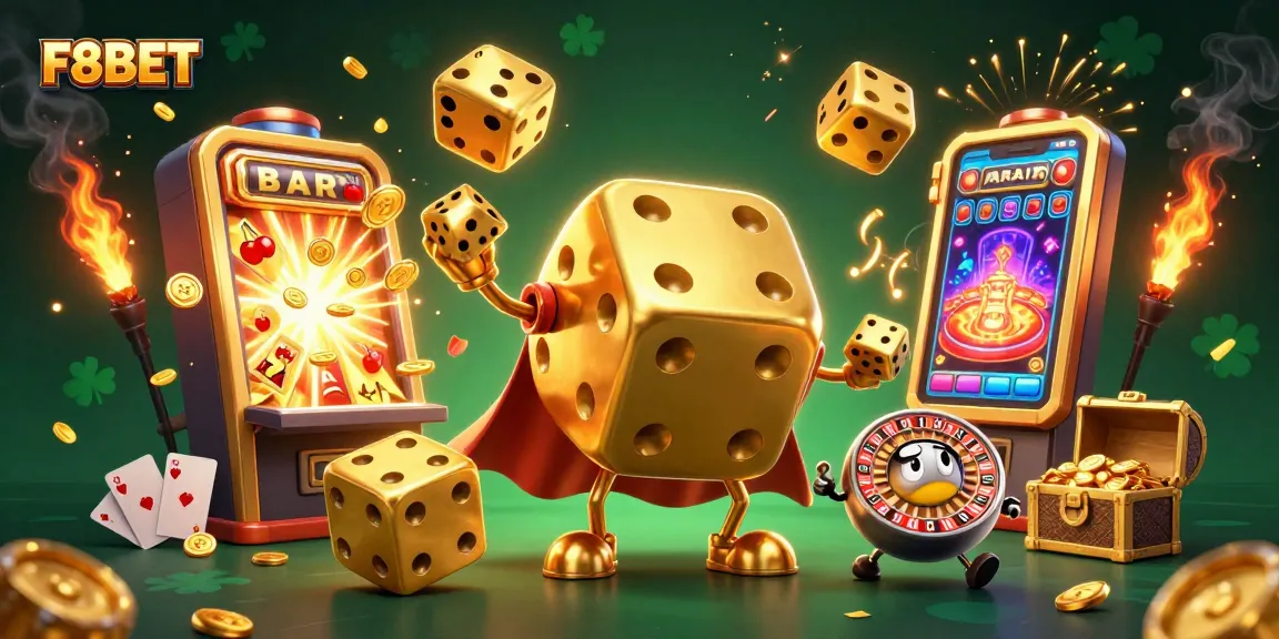 Experience thrilling gaming excitement at F8BET with vibrant casino elements and action-packed visuals.