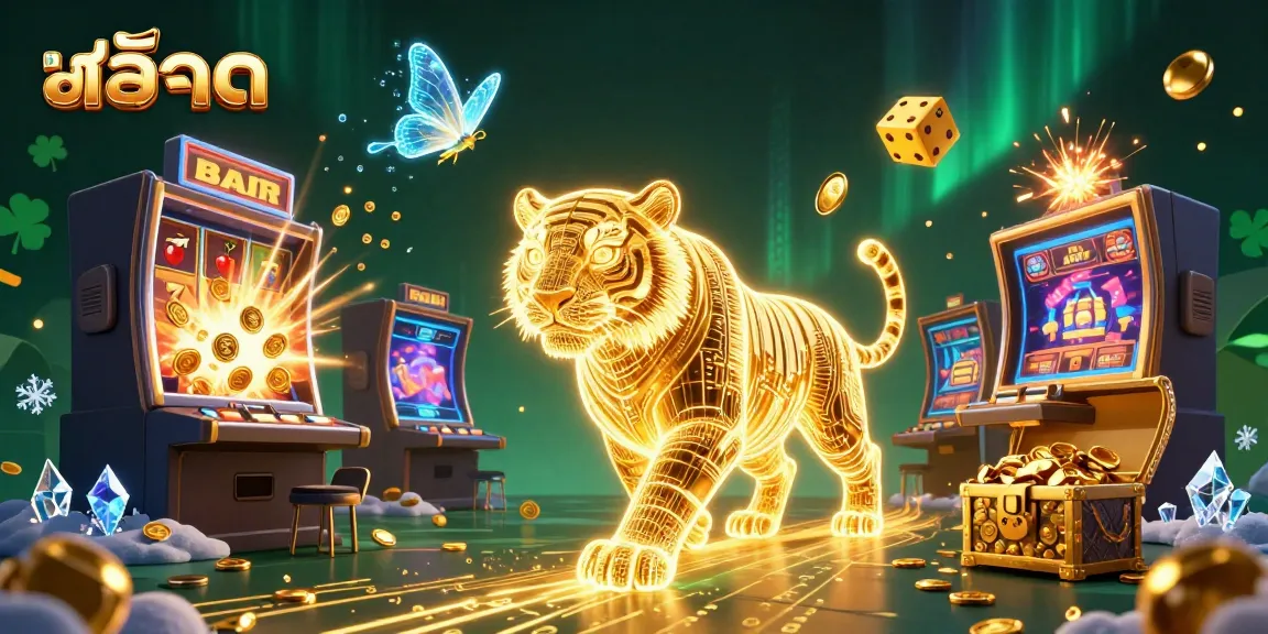 Experience thrilling สล็อต adventures in a vibrant 3D casino scene filled with dynamic elements.