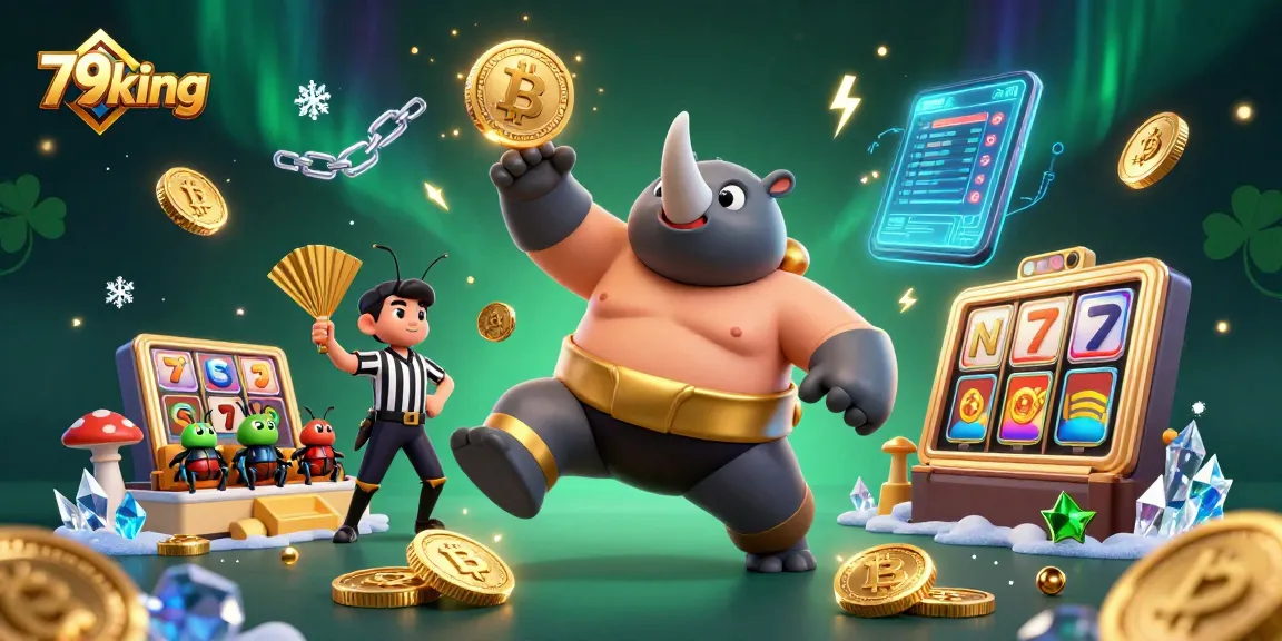 Experience the exciting gameplay at 79king with a 3D beetle-themed casino spectacle.