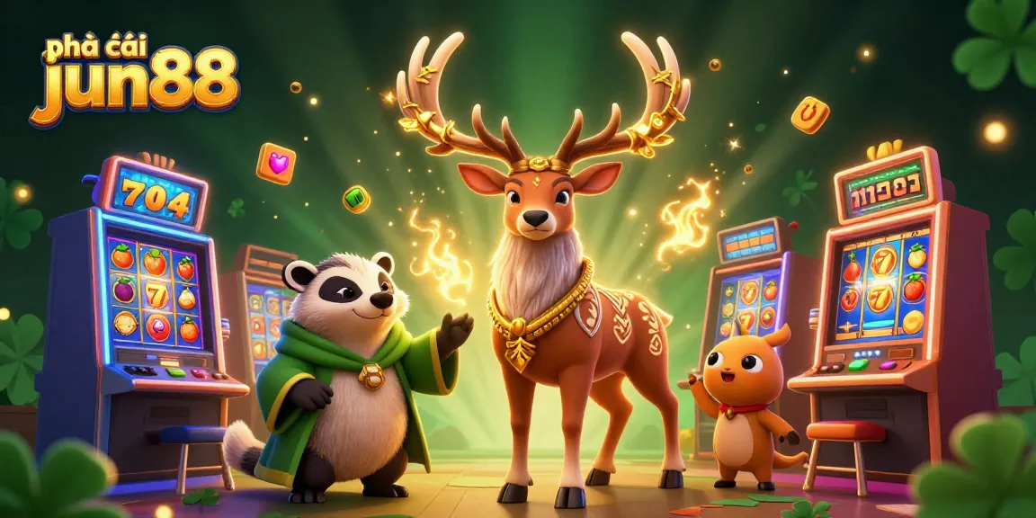Play the exciting slots at nhà cái jun88 with colorful 3D animations and engaging characters.