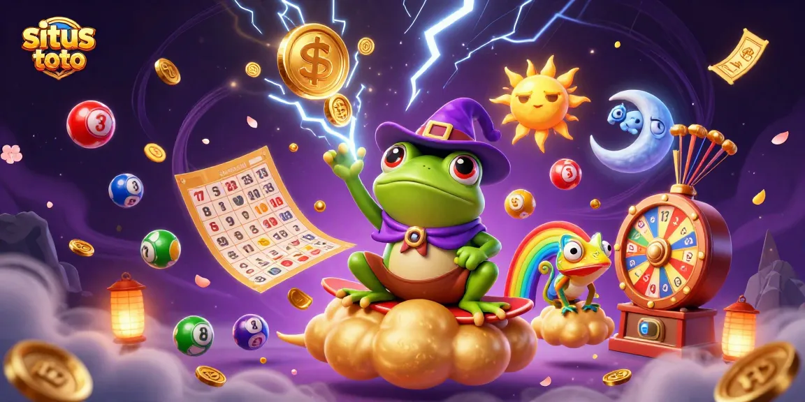 Experience the excitement of situs toto with vibrant lottery elements and dynamic prize visuals.