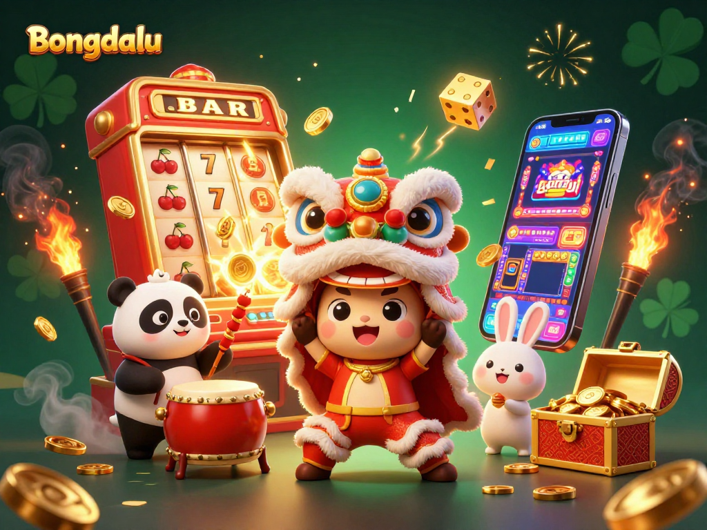 Bongdalu celebrates gaming with a vibrant lion dance and jackpot thrills.