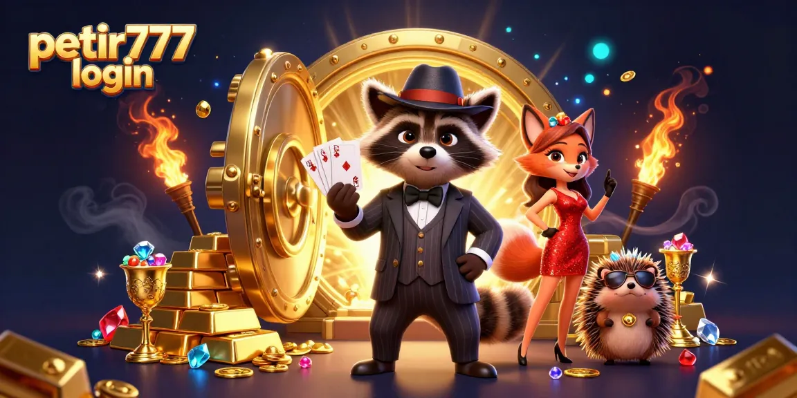 Join the excitement of petir777 login with stunning casino characters and treasure elements.