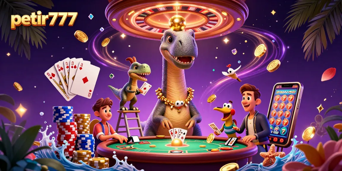 Experience thrilling wins at petir777 with a vibrant casino scene, showcasing dazzling slots and poker action.