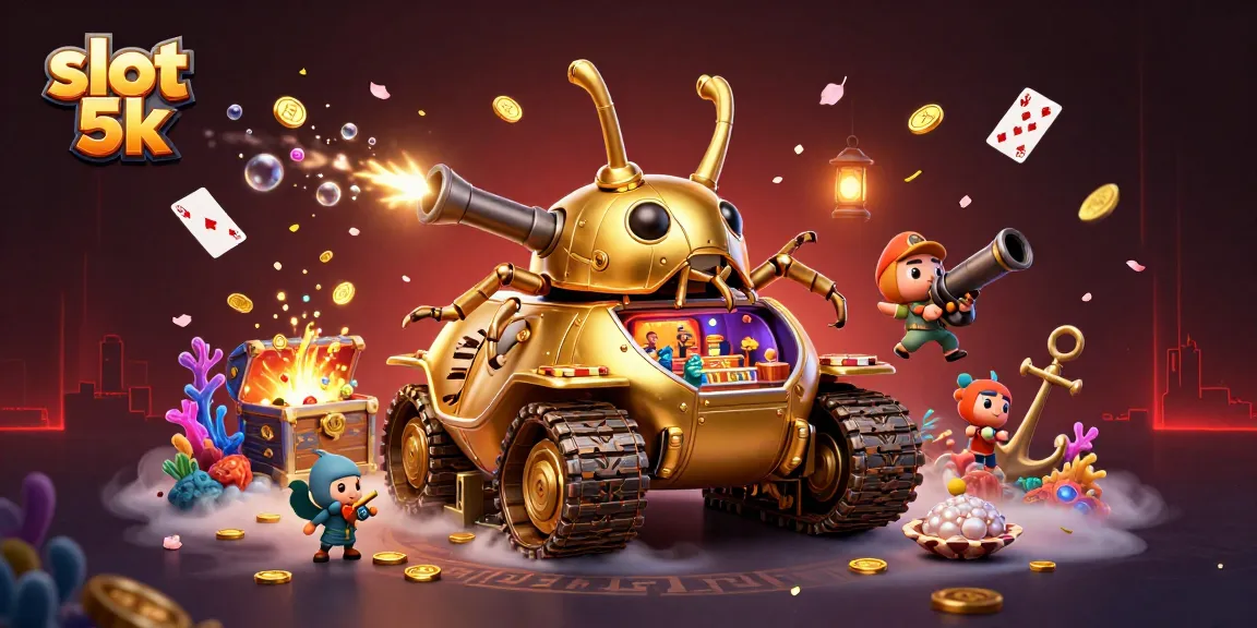 Experience thrilling wins with slot 5k in a vibrant 3D casino scene filled with excitement.