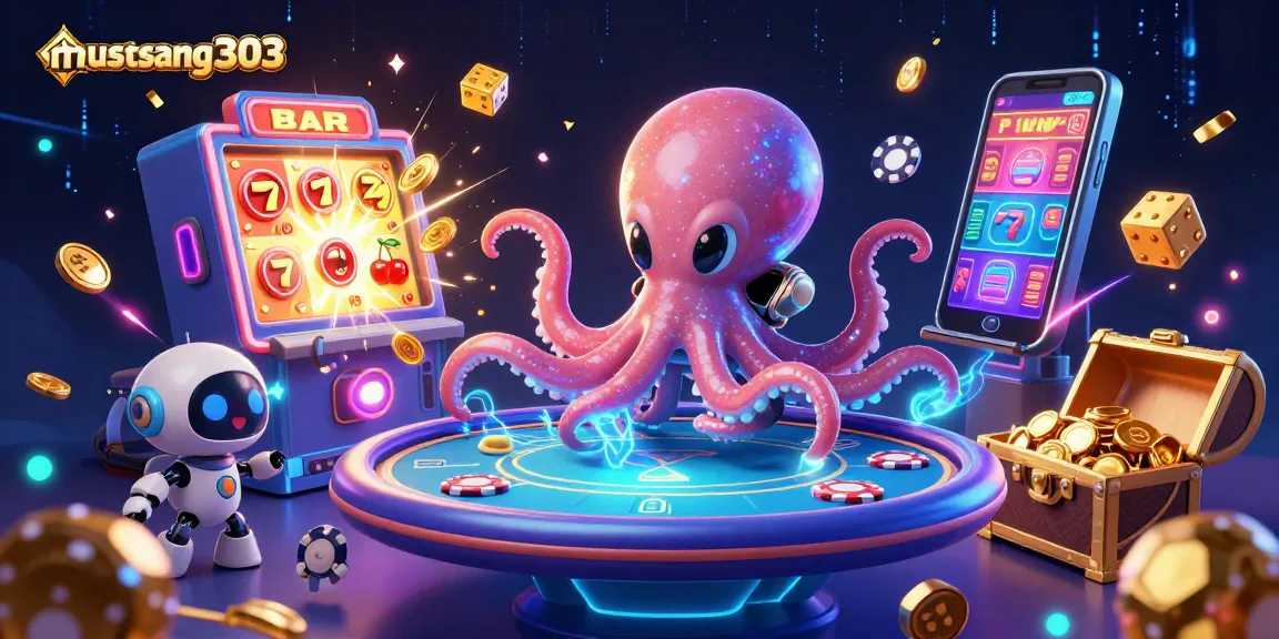 Engage with mustang303 as the alien octopus explores a holographic poker universe.