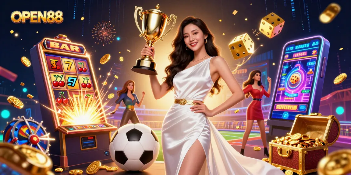 Experience the excitement of OPEN88 with a triumphant display of gaming glory and sports betting.