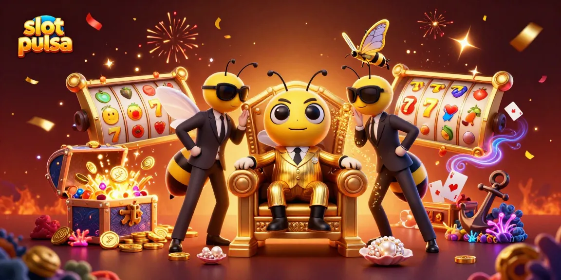 Menangkan permainan slot pulsa dengan simbol beruntung dan jackpot di dunia perjudian yang penuh warna.