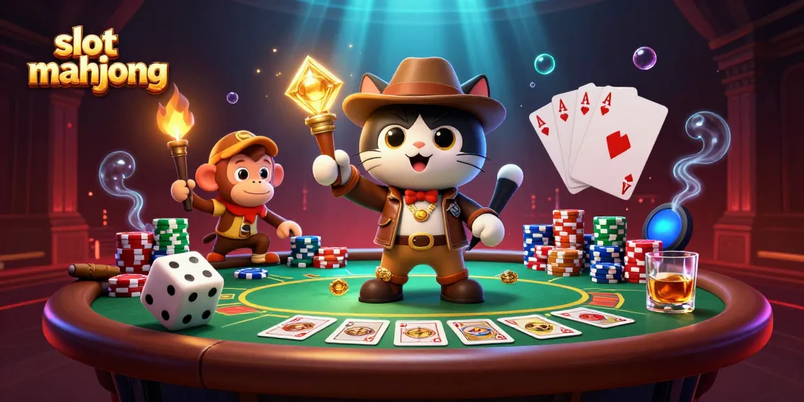 Permainan slot mahjong dengan kucing penjelajah menemukan artefak kasino dalam kuil.