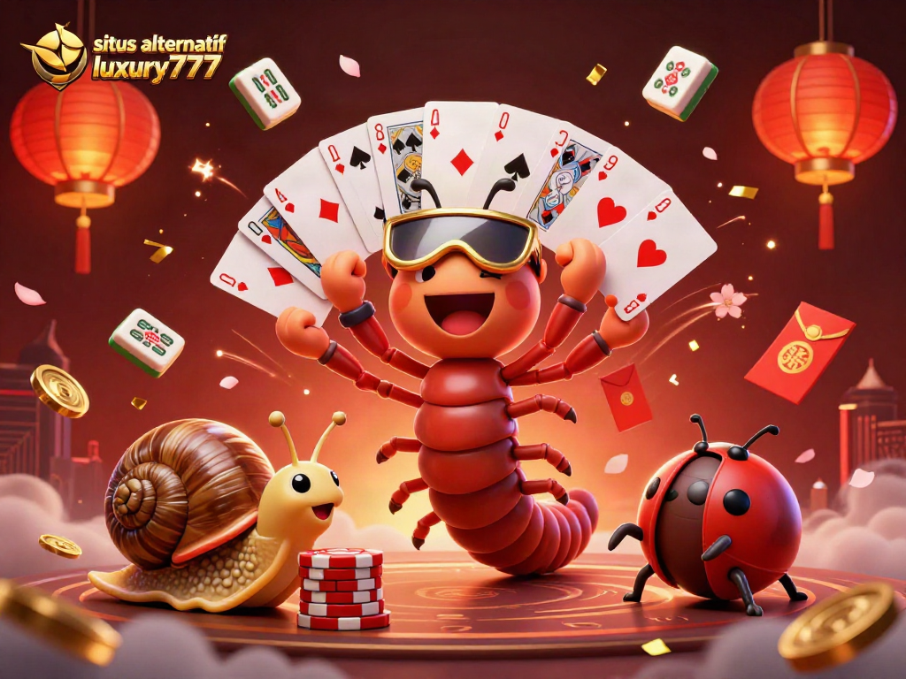 Situs alternatif luxury777 menampilkan dealer millipede dengan kartu yang megah, menarik perhatian para penjudi.