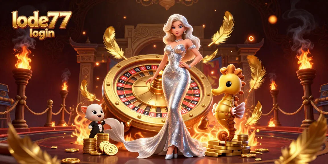 Experience excitement at lode777 login with a stunning mermaid and a golden roulette wheel.