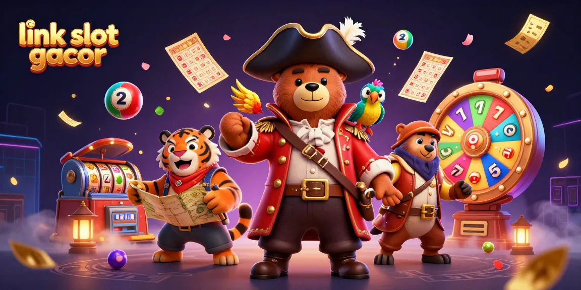 Win with the vibrant energy of link slot gacor in this colorful casino scene